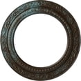 thumbnail image 1 of Ekena Millwork 12"OD x 8"ID x 1/2"P Andrea Ceiling Medallion (Fits Canopies up to 8"), Hand-Painted Bronze Blue Patina, 1 of 6