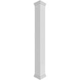 thumbnail image 1 of Ekena Millwork 12"W x 10'H Craftsman Classic Square Non-Tapered, Fluted PVC Column Kit, Prairie Capital & Prairie Base, 1 of 9