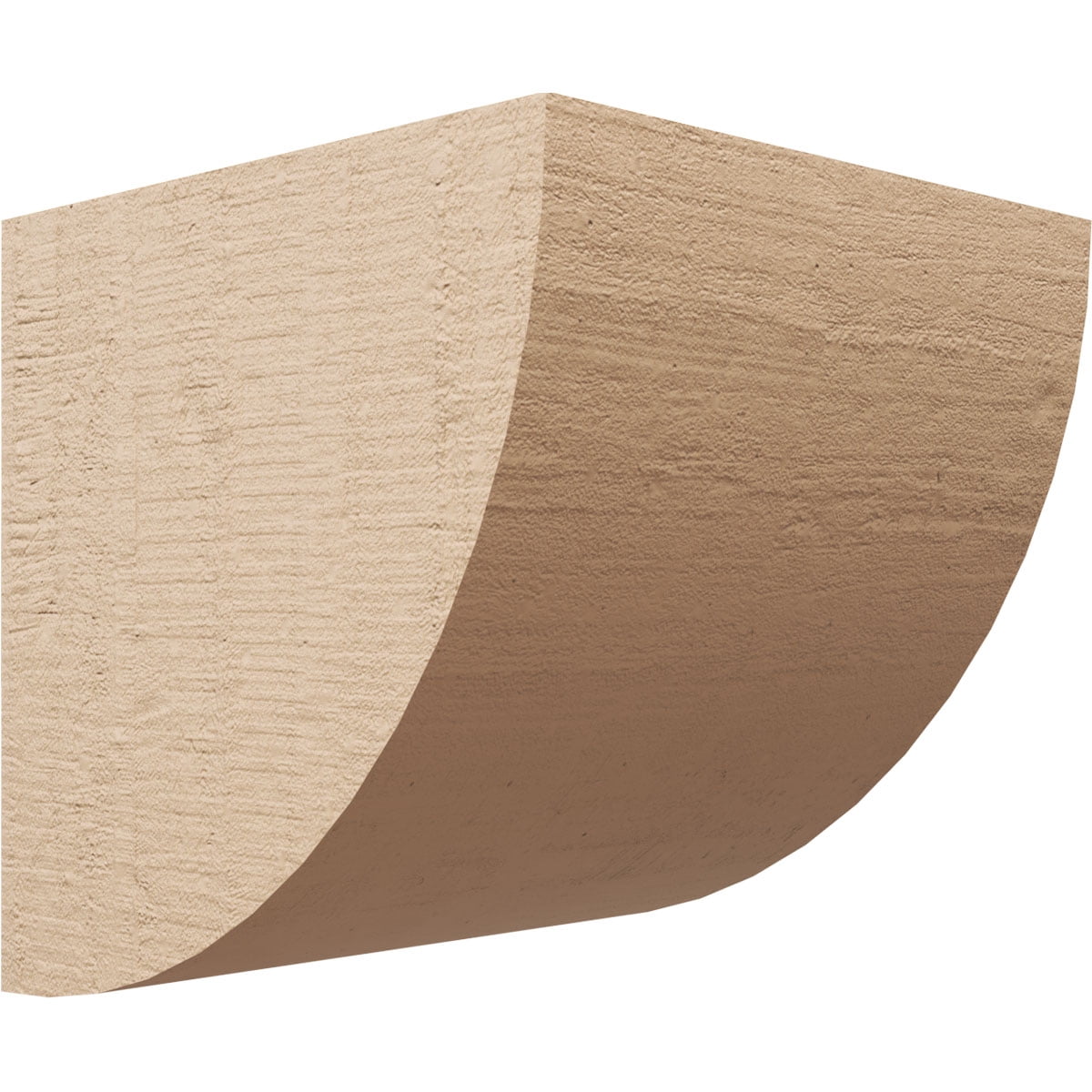 12"W x 12"D x 12"H Wide Durham Rough Cedar Woodgrain TimberThane Corbel, Primed Tan