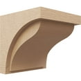 thumbnail image 1 of 12"W x 12"D x 12"H Wide Helena Rough Cedar Woodgrain TimberThane Corbel, Primed Tan, 1 of 6