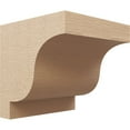 thumbnail image 1 of 12"W x 12"D x 12"H Wide Newport Rough Cedar Woodgrain TimberThane Corbel, Primed Tan, 1 of 6
