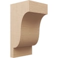 thumbnail image 1 of 12"W x 12"D x 24"H Wide Newport Rough Cedar Woodgrain TimberThane Corbel, Primed Tan, 1 of 6