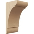 thumbnail image 1 of 12"W x 12"D x 24"H Wide Olympic Rough Cedar Woodgrain TimberThane Corbel, Primed Tan, 1 of 6