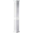 thumbnail image 1 of Ekena Millwork 12"W x 12'H Premium Square Non-Tapered Double Raised Panel PVC Endura-Craft Column Wrap Kit, Tuscan Capital & Base, 1 of 6