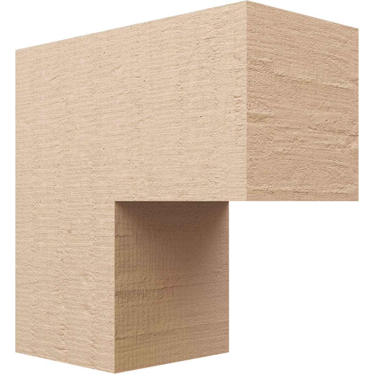 12"W x 24"D x 24"H Classic Chapel Hill Rough Cedar Woodgrain TimberThane Corbel, Primed Tan