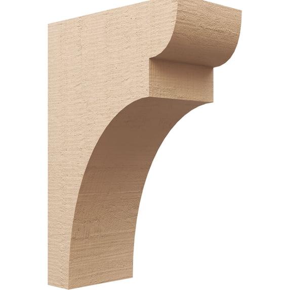 12"W x 24"D x 36"H Classic Yorktown Rough Cedar Woodgrain TimberThane Corbel, Primed Tan