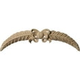thumbnail image 1 of Ekena Millwork 12"W x 3 3/8"H x 3/4"D, Small Kent Swag, Alder, 1 of 12