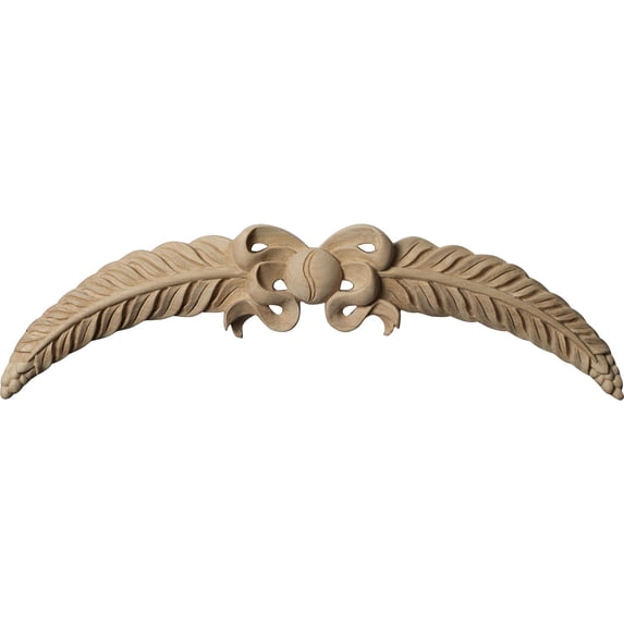 Ekena Millwork 12"W x 3 3/8"H x 3/4"D, Small Kent Swag, Alder