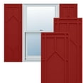 thumbnail image 1 of Ekena Millwork 12"W x 32"H True Fit PVC Shaker Fixed Mount Shutters, Fire Red (Per Pair - Hardware Not Included), 1 of 9