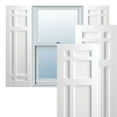 thumbnail image 1 of Ekena Millwork 12"W x 35"H True Fit PVC San Juan Capistrano Mission Style Fixed Mount Shutters, Unfinished (Per Pair - Hardware Not Included), 1 of 9
