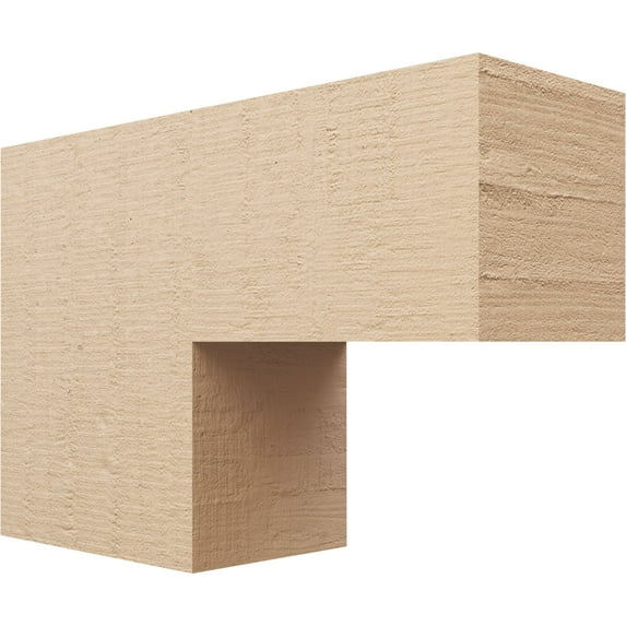 12"W x 36"D x 24"H Classic Chapel Hill Rough Cedar Woodgrain TimberThane Corbel, Primed Tan
