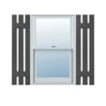 thumbnail image 1 of Ekena Millwork 12"W x 39"H Lifetime Vinyl, Standard Three Board Spaced, Board-n-Batten Shutters, w/Installation Shutter-Lok's & Matching Screws (Per Pair), Tuxedo Grey, 1 of 9
