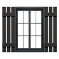 thumbnail image 1 of Ekena Millwork 12"W x 39"H Mid-America Vinyl, Standard Size Three Board Spaced Shutters, w/Installation Shutter-Lok's & Matching Screws (Per Pair), 010 - Musket Brown, 1 of 14