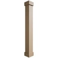 thumbnail image 1 of Ekena Millwork 12"W x 4'H Rough Sawn Endurathane Faux Wood Non-Tapered Square Column Wrap with Standard Capital & Base, 1 of 16