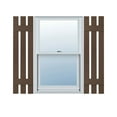 thumbnail image 1 of Ekena Millwork 12"W x 42"H Mid-America Vinyl, TailorMade Three Board Spaced (2 Batten), Board-n-Batten Shutters, w/Installation Shutter-Lok's (Per Pair), 009 - Federal Brown, 1 of 1