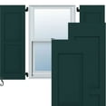 thumbnail image 1 of Ekena Millwork 12"W x 45"H Americraft Two Equal Raised Panel Exterior Real Wood Shutters (Per Pair), Thermal Green, 1 of 10