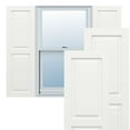 thumbnail image 1 of Ekena Millwork 12"W x 46"H True Fit PVC Two Equal Raised Panel Shutters, Unfinished (Per Pair - Hardware Not Included), 1 of 10