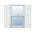 thumbnail image 1 of Ekena Millwork 12"W x 47"H Lifetime Vinyl, Standard Three Board Spaced, Board-n-Batten Shutters, w/Installation Shutter-Lok's & Matching Screws (Per Pair), White, 1 of 9