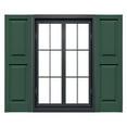 thumbnail image 1 of Ekena Millwork 12"W x 55"H Mid-America Vinyl, Standard Size Williamsburg Double Panel Shutters, w/Installation Shutter-Lok's & Matching Screws (Per Pair), 028 - Forest Green, 1 of 7
