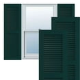 thumbnail image 1 of Ekena Millwork 12"W x 58"H True Fit PVC Two Equal Louver Shutters, Thermal Green (Per Pair - Hardware Not Included), 1 of 11