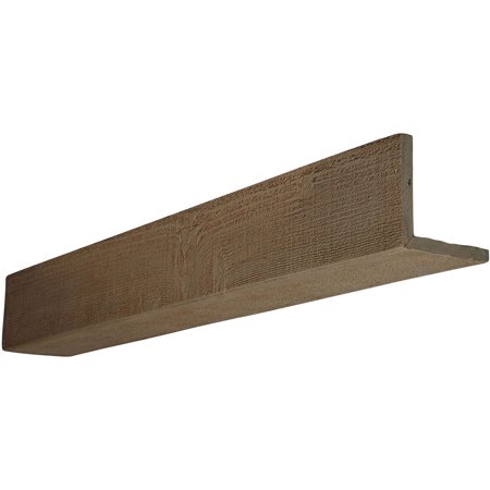 Ekena Millwork 12"W x 6"H x 8'L 2-Sided (L-beam) Rough Sawn Endurathane Faux Wood Ceiling Beam, Natural Honey Dew