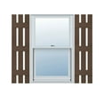 thumbnail image 1 of Ekena Millwork 12"W x 63"H Lifetime Vinyl, Standard Three Board Spaced, Board-n-Batten Shutters, w/Installation Shutter-Lok's & Matching Screws (Per Pair), Federal Brown, 1 of 9