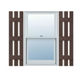 thumbnail image 1 of Ekena Millwork 12"W x 67"H Mid-America Vinyl, Standard Size Three Board Spaced Shutters, w/Installation Shutter-Lok's & Matching Screws (Per Pair), 009 - Federal Brown, 1 of 13