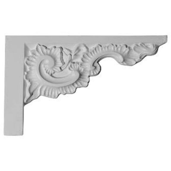 Ekena Millwork 12"W x 7 7/8"H x 7/8"P Ashford Stair Bracket, Right