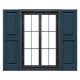 thumbnail image 1 of Ekena Millwork 12"W x 75"H Mid-America Vinyl, Standard Size Williamsburg Double Panel Shutters, w/Installation Shutter-Lok's & Matching Screws (Per Pair), 036 - Classic Blue, 1 of 14
