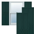 thumbnail image 1 of Ekena Millwork 12"W x 75"H True Fit PVC Cedar Park Fixed Mount Shutters, Thermal Green (Per Pair - Hardware Not Included), 1 of 9