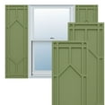 thumbnail image 1 of Ekena Millwork 12"W x 79"H True Fit PVC Shaker Fixed Mount Shutters, Moss Green (Per Pair - Hardware Not Included), 1 of 9