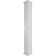 thumbnail image 1 of Ekena Millwork 12"W x 8'H Craftsman Classic Square Non-Tapered Atlas Fretwork Column w/ Prairie Capital & Prairie Base, 1 of 1