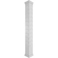 thumbnail image 1 of Ekena Millwork 12"W x 8'H Craftsman Classic Square Non-Tapered Bondi Fretwork Column w/ Prairie Capital & Prairie Base, 1 of 1