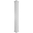 thumbnail image 1 of Ekena Millwork 12"W x 8'H Craftsman Classic Square Non-Tapered Coastal Fretwork Column w/ Prairie Capital & Prairie Base, 1 of 8