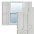 thumbnail image 1 of Ekena Millwork 12"W x 80"H True Fit PVC Cedar Park Fixed Mount Shutters, Hailstorm Gray (Per Pair - Hardware Not Included), 1 of 9