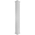 thumbnail image 1 of Ekena Millwork 12"W x 9'H Craftsman Classic Square Non-Tapered Hampton Fretwork Column w/ Prairie Capital & Prairie Base, 1 of 8