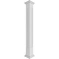 thumbnail image 1 of Ekena Millwork 12"W x 9'H Craftsman Classic Square Non-Tapered, Recessed Panel PVC Column Kit, Crown Capital & Crown Base, 1 of 9
