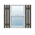 thumbnail image 1 of Ekena Millwork 12 in. W x 40 in. H Builders Edge, TailorMade Three Board Spaced (2 Batten), Board-n-Batten Shutters, Includes Matching Installation Spikes (Per Pair), 010 - Musket Brown, 1 of 1