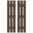 thumbnail image 1 of Ekena Millwork 12 in. W x 60 in. H Builders Edge, TailorMade Three Board Spaced (3 Batten), Board-n-Batten Shutters, Includes Matching Installation Spikes (Per Pair), 385 - French Roast, 1 of 12