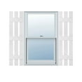thumbnail image 1 of Ekena Millwork 12 in. W x 64 in. H Builders Edge, TailorMade Three Board Spaced (3 Batten), Board-n-Batten Shutters, Includes Matching Installation Spikes (Per Pair), 001 - White, 1 of 1