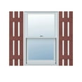 thumbnail image 1 of Ekena Millwork 12 in. W x 68 in. H Builders Edge, TailorMade Three Board Spaced (3 Batten), Board-n-Batten Shutters, Includes Matching Installation Spikes (Per Pair), 027 - Burgundy Red, 1 of 1