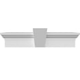 thumbnail image 1 of Ekena Millwork 128" Bottom Width x 131 1/2" Top Width x 6"H x 1"P Traditional Crosshead w/ Flat Keystone, 1 of 24