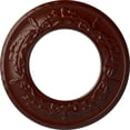thumbnail image 1 of Ekena Millwork 13 1/4"OD x 7 1/8"ID x 7/8"P Salem Ceiling Medallion (Fits Canopies up to 7 1/8"), Hand-Painted Brushed Mahogany, 1 of 5