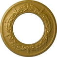 thumbnail image 1 of Ekena Millwork 13 1/4"OD x 7 1/8"ID x 7/8"P Salem Ceiling Medallion (Fits Canopies up to 7 1/8"), Hand-Painted Pharaohs Gold, 1 of 5