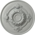 thumbnail image 1 of Ekena Millwork 13 3/4"OD x 1"P Monique Ceiling Medallion (Fits Canopies up to 3 3/4"), Hand-Painted Frost, 1 of 6