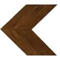 thumbnail image 1 of Ekena Millwork 13 3/4"W x 12"H x 3/4"D Vintage Farmhouse 5 1/2" Chevron, Barnwood Decor Collection, Weathered Brown, 1 of 18