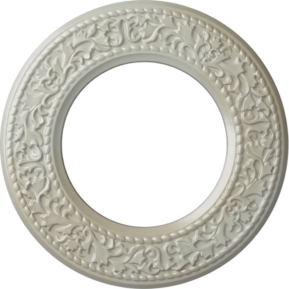Ekena Millwork 13 3/8"OD x 7 1/2"ID x 3/4"P Blackthorn Ceiling Medallion (Fits Canopies up to 7 1/2"), Hand-Painted Flash Blue