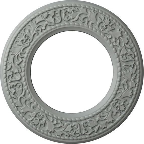 Ekena Millwork 13 3/8"OD x 7 1/2"ID x 3/4"P Blackthorn Ceiling Medallion (Fits Canopies up to 7 1/2")