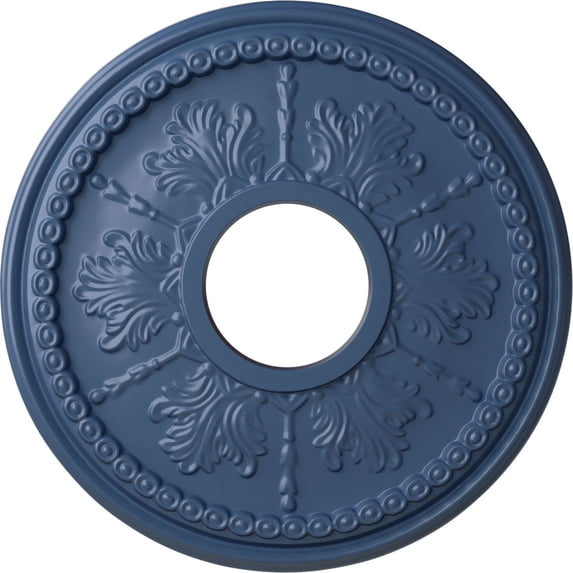 Ekena Millwork 13 7/8"OD x 3 3/4"ID x 1 1/4"P Tirana Ceiling Medallion (Fits Canopies up to 4 3/4"), Hand-Painted Americana