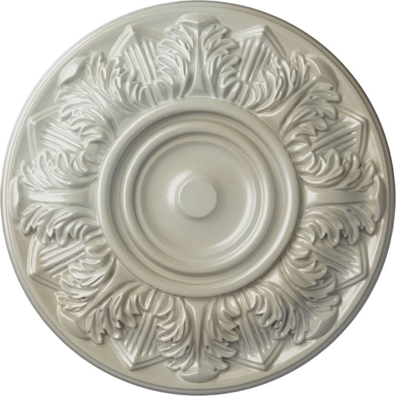 Ekena Millwork 13"OD x 1 3/8"P Whitman Ceiling Medallion (For Canopies up to 3 3/4"), Hand-Painted Flash Blue